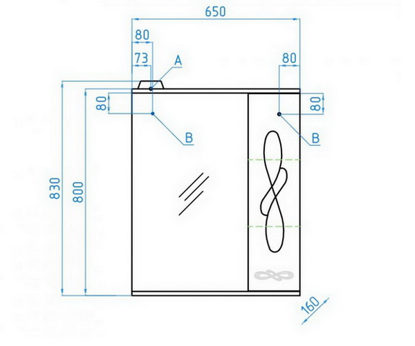 зеркало STYLE LINE ВЕНЕЦИЯ 65